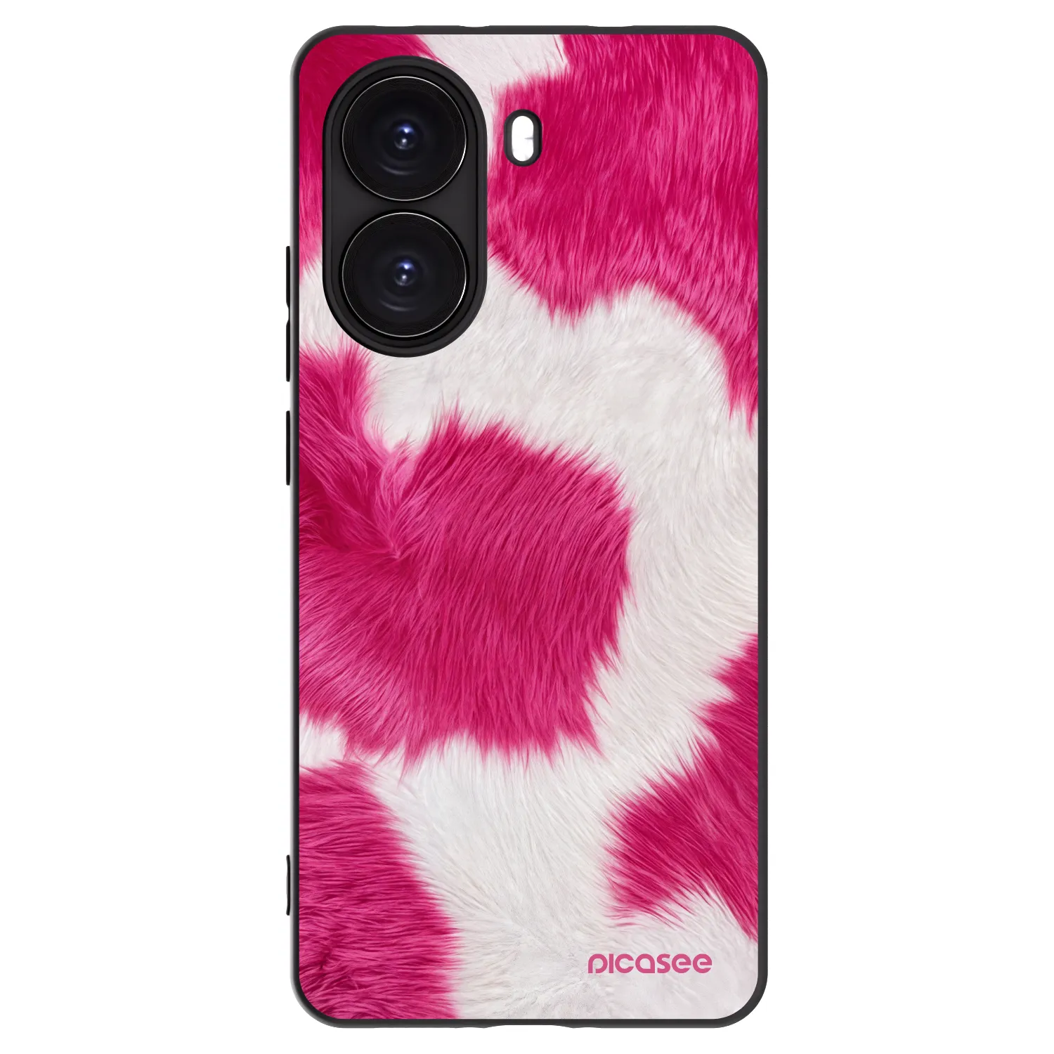 Picasee crna silikonska maskica za Xiaomi Poco X7 Pro 5G - Pink Moo