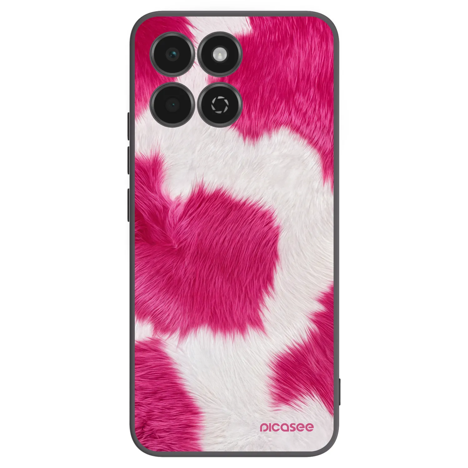 Picasee crna silikonska maskica za Honor 200 Smart 5G - Pink Moo