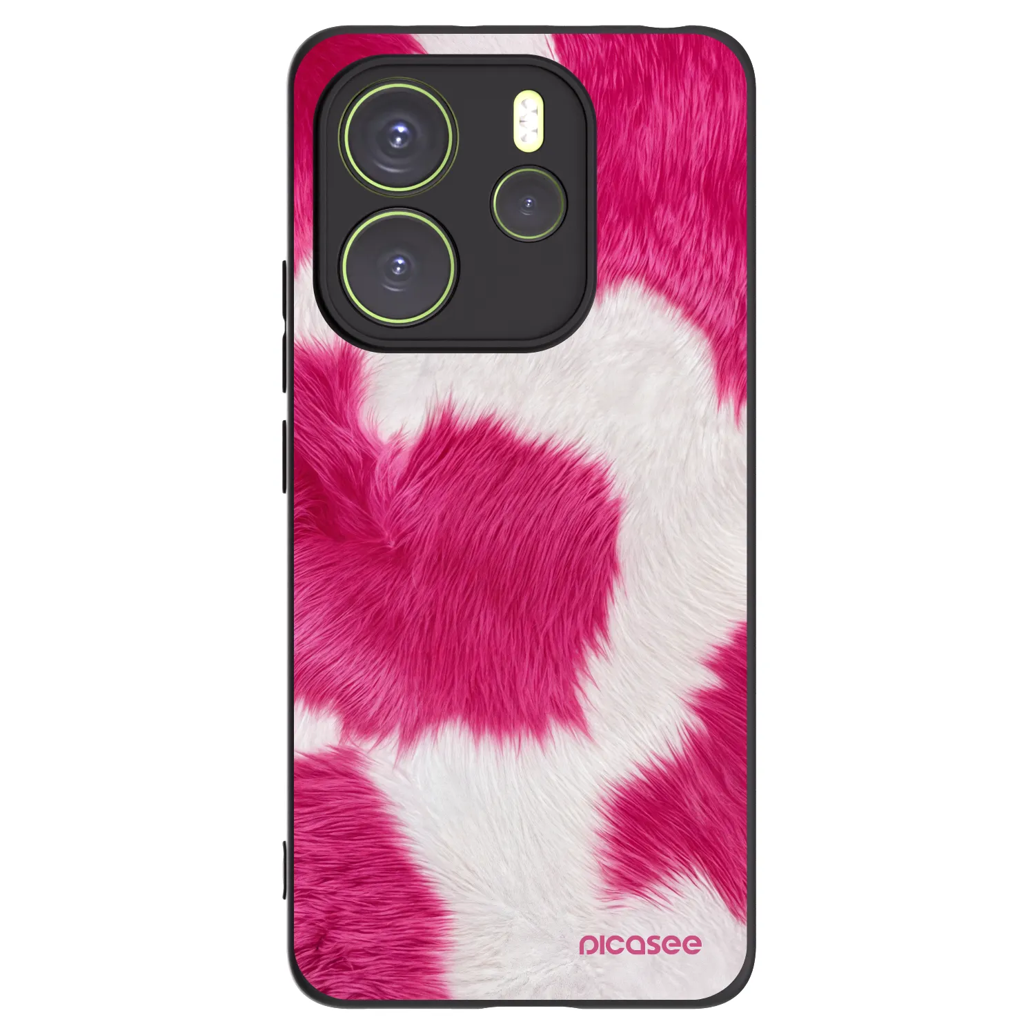 Picasee crna silikonska maskica za Xiaomi Redmi Note 14 4G - Pink Moo