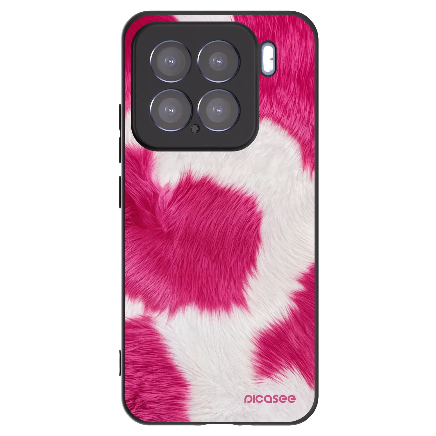 Picasee crna silikonska maskica za Xiaomi 15 - Pink Moo