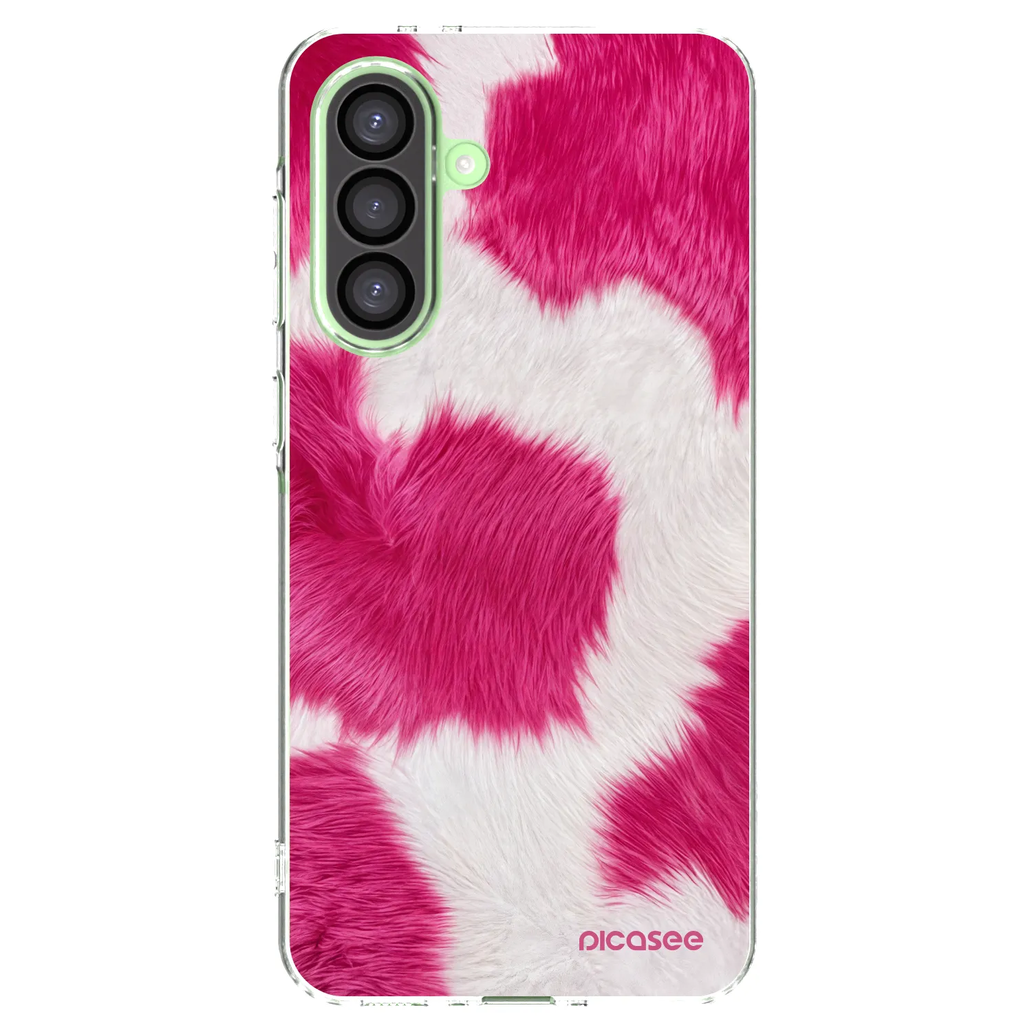 Picasee silikonska prozirna maskica za Samsung Galaxy A26 5G A266B - Pink Moo