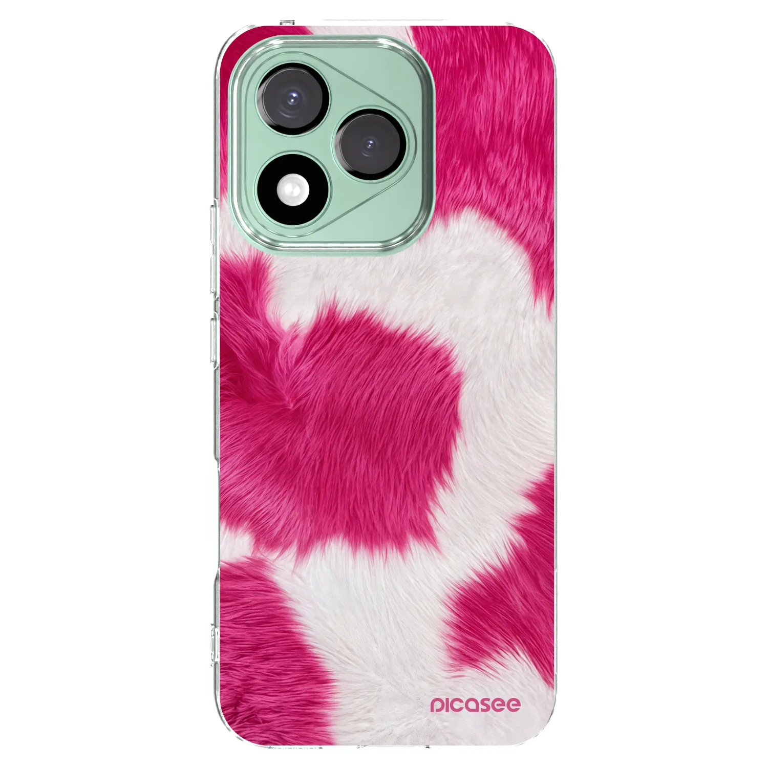 Picasee silikonska prozirna maskica za Honor 400 Lite 5G - Pink Moo