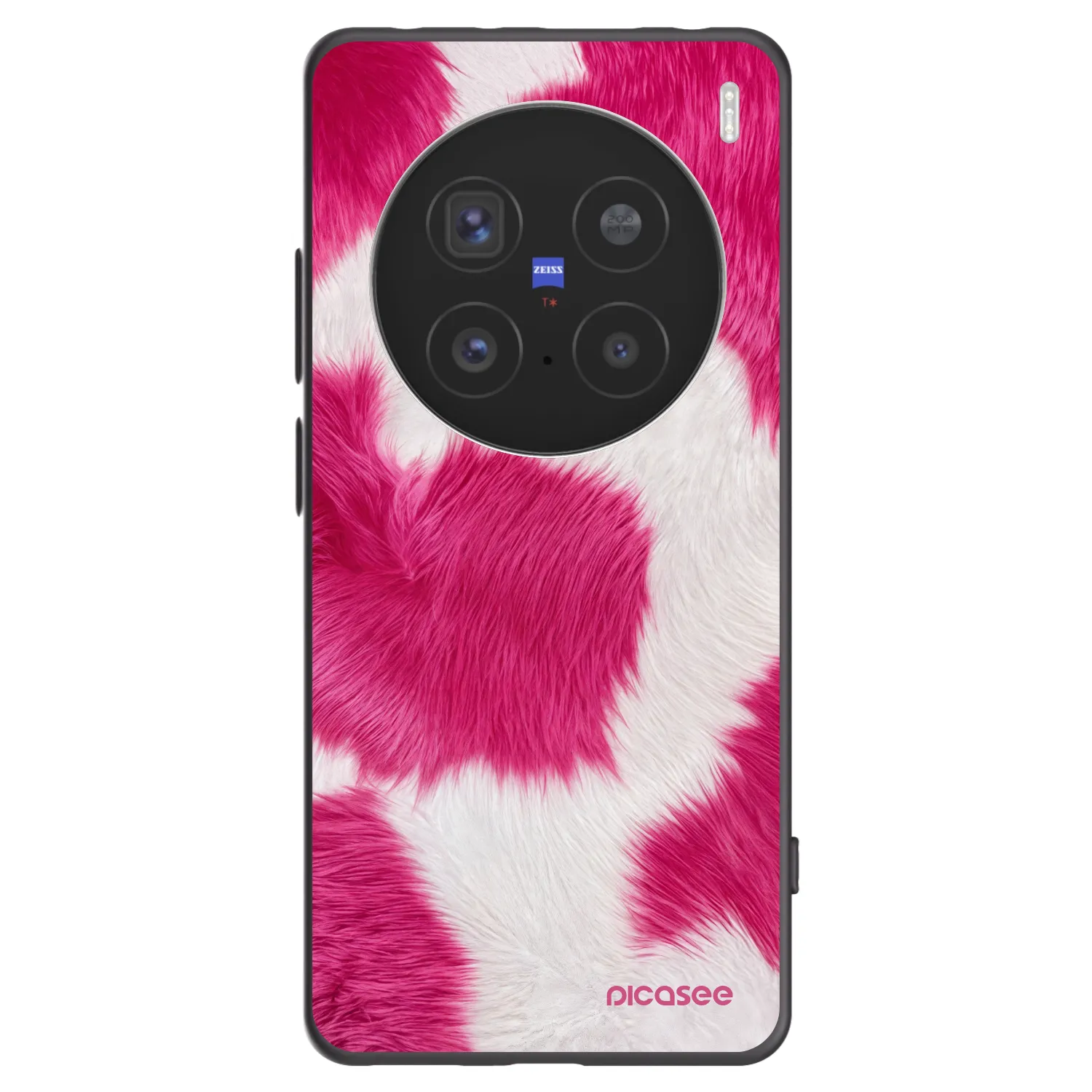 Picasee crna silikonska maskica za Vivo X200 Pro - Pink Moo