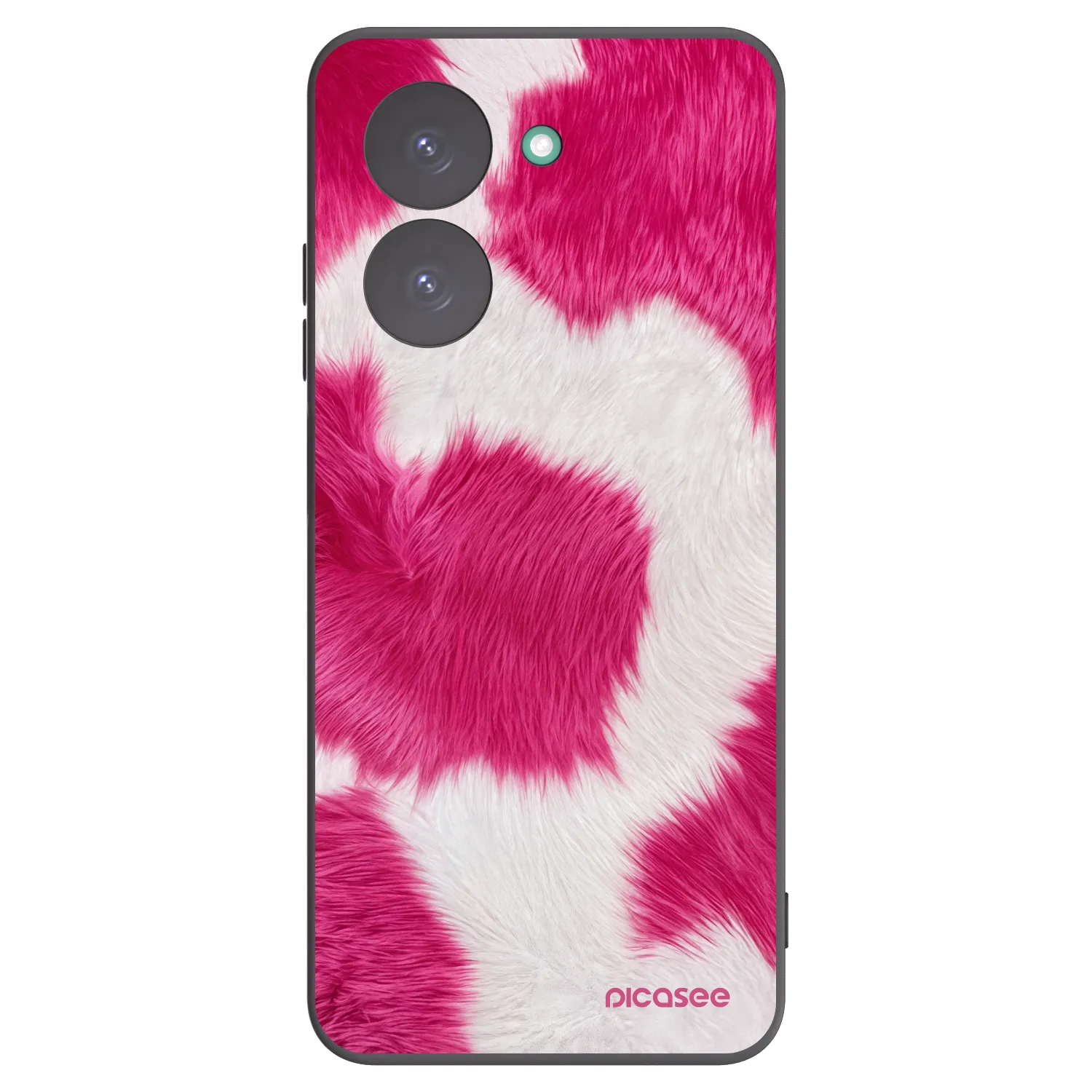 Picasee crna silikonska maskica za Xiaomi Redmi A5 - Pink Moo