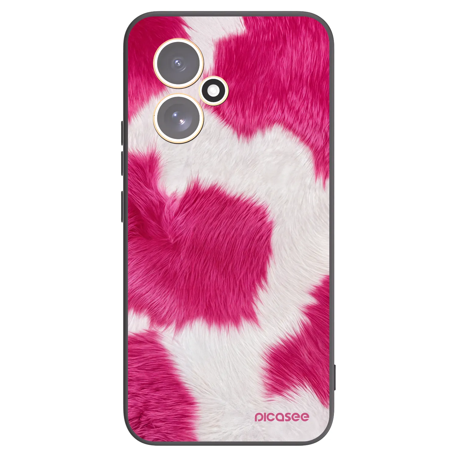 Picasee crna silikonska maskica za Honor 400 5G - Pink Moo