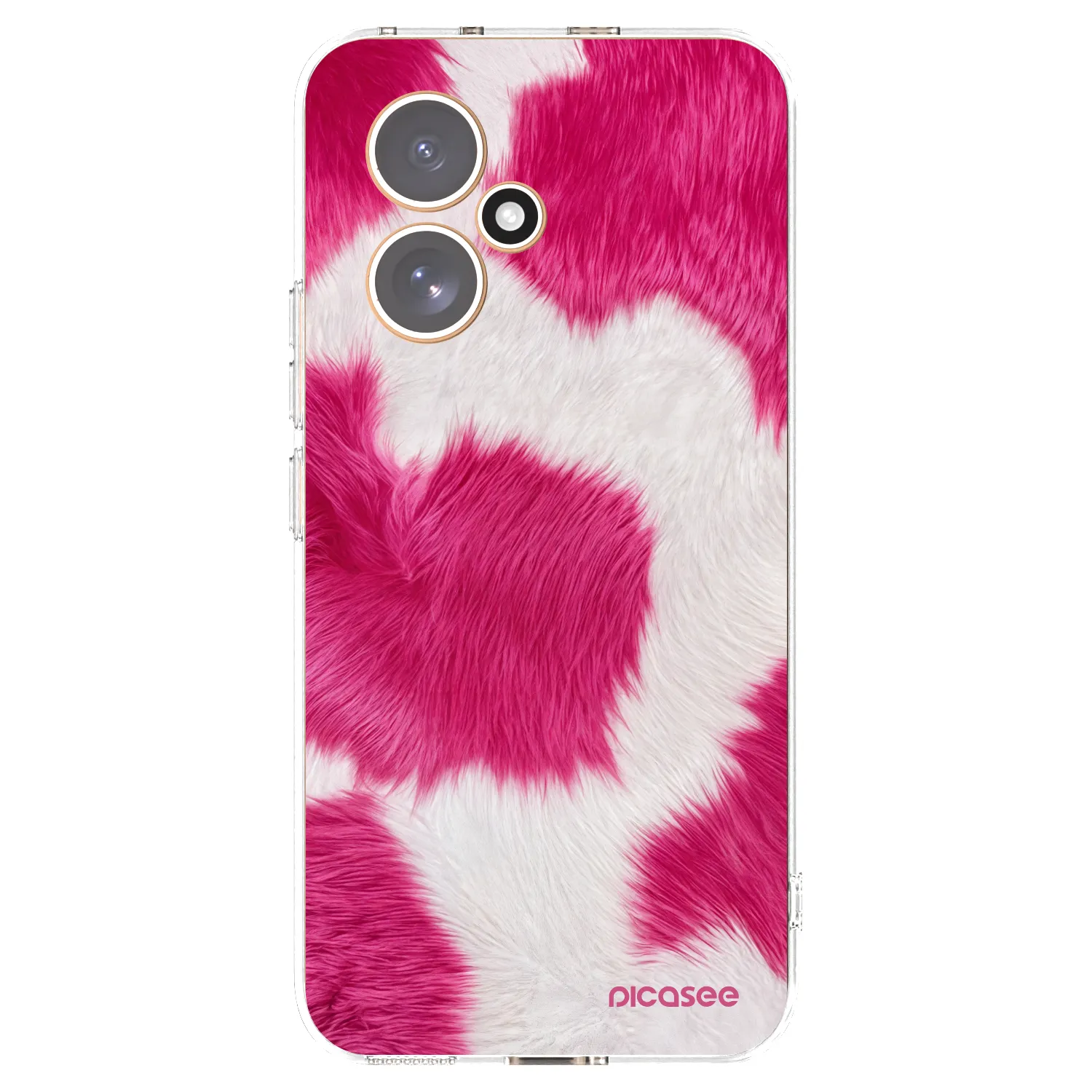 Picasee silikonska prozirna maskica za Honor 400 5G - Pink Moo