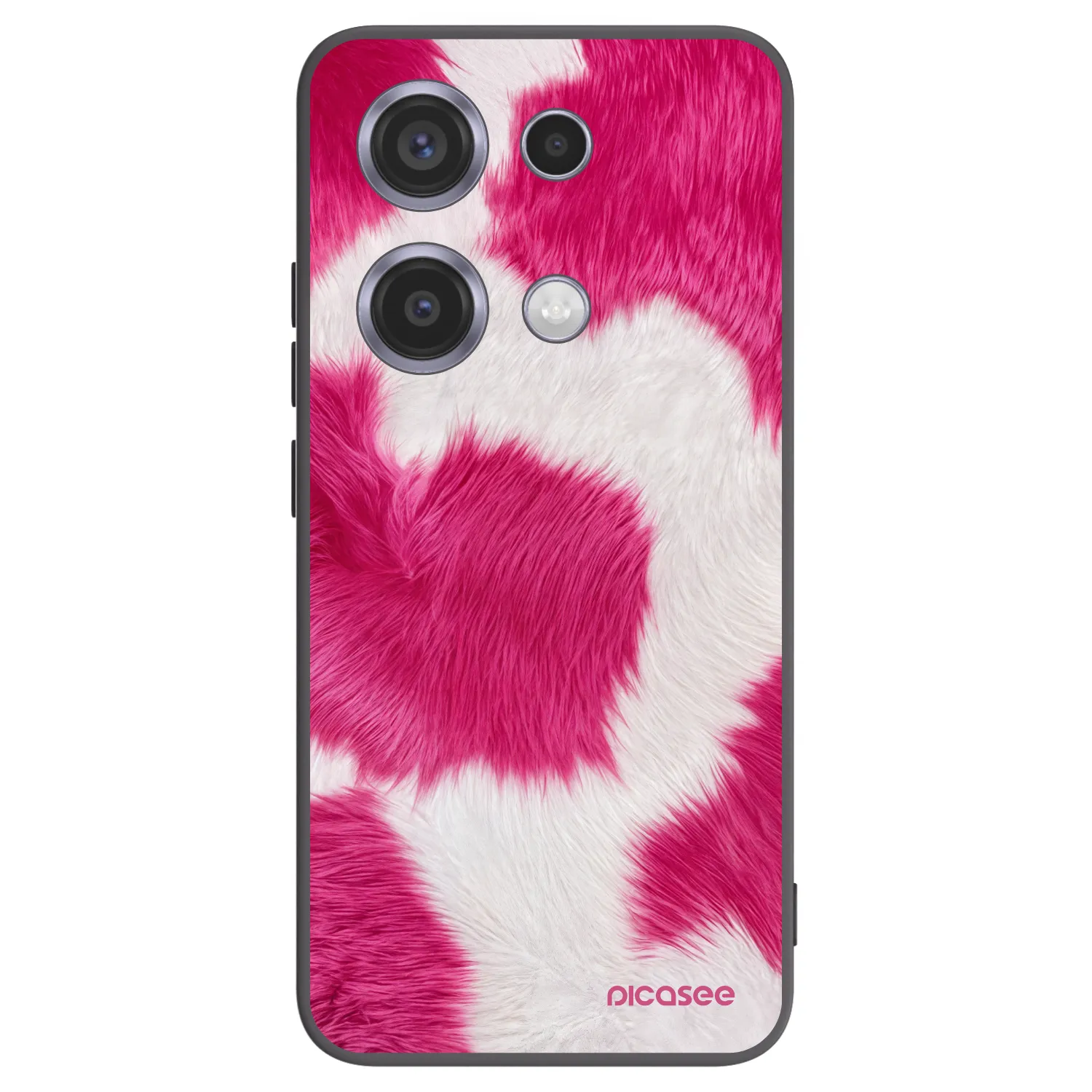 Picasee crna silikonska maskica za Xiaomi Redmi Note 14S - Pink Moo