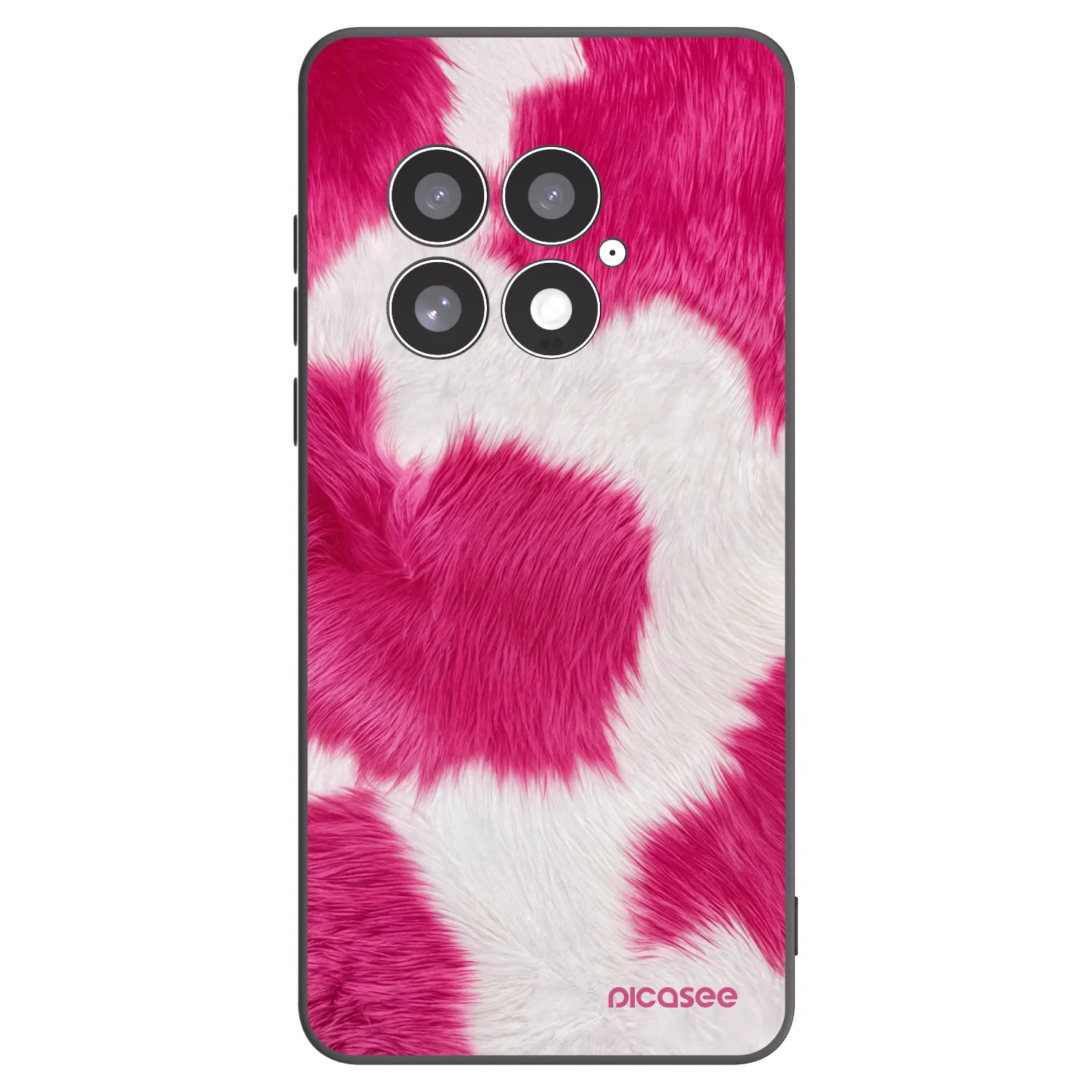 Picasee crna silikonska maskica za OnePlus 13 5G - Pink Moo
