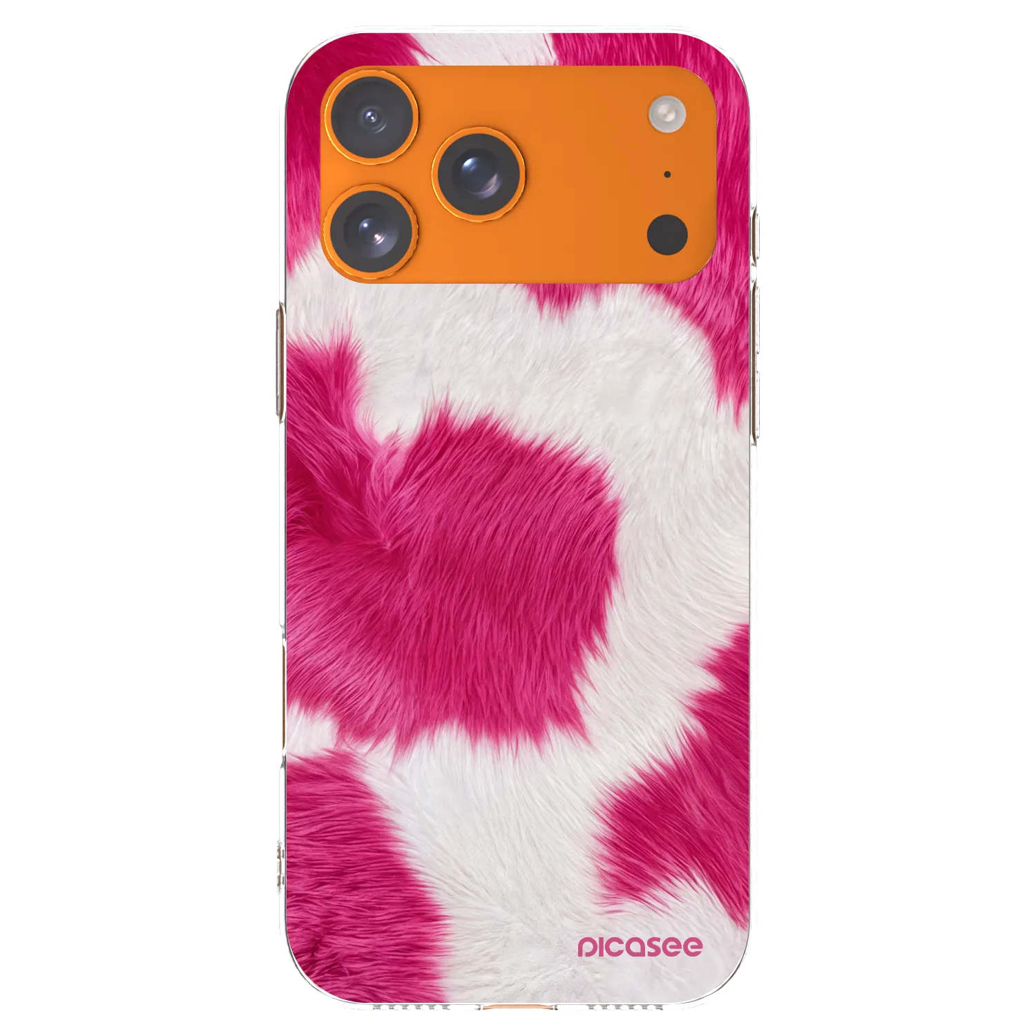 Picasee silikonska prozirna maskica za Apple iPhone 17 Pro Max - Pink Moo