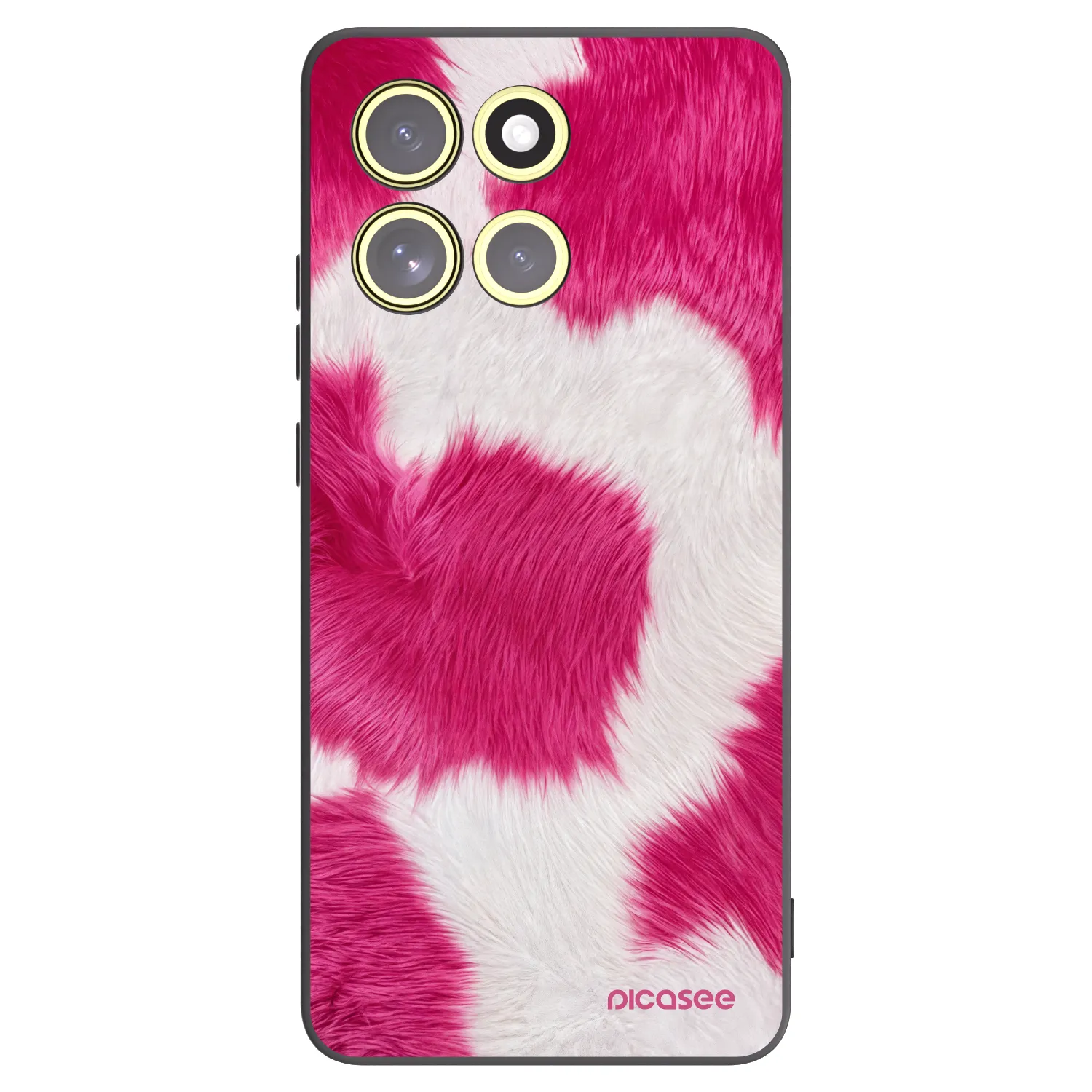 Picasee crna silikonska maskica za Motorola Moto G86 5G - Pink Moo