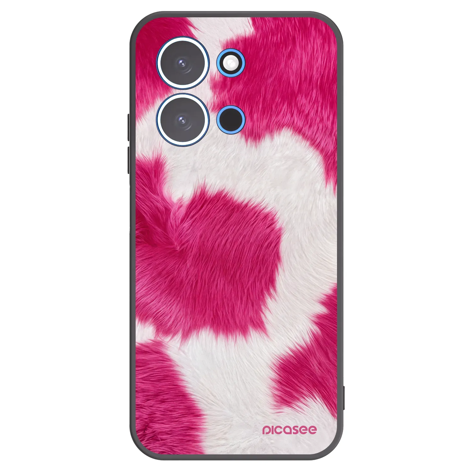 Picasee crna silikonska maskica za Xiaomi Redmi 15C 4G - Pink Moo