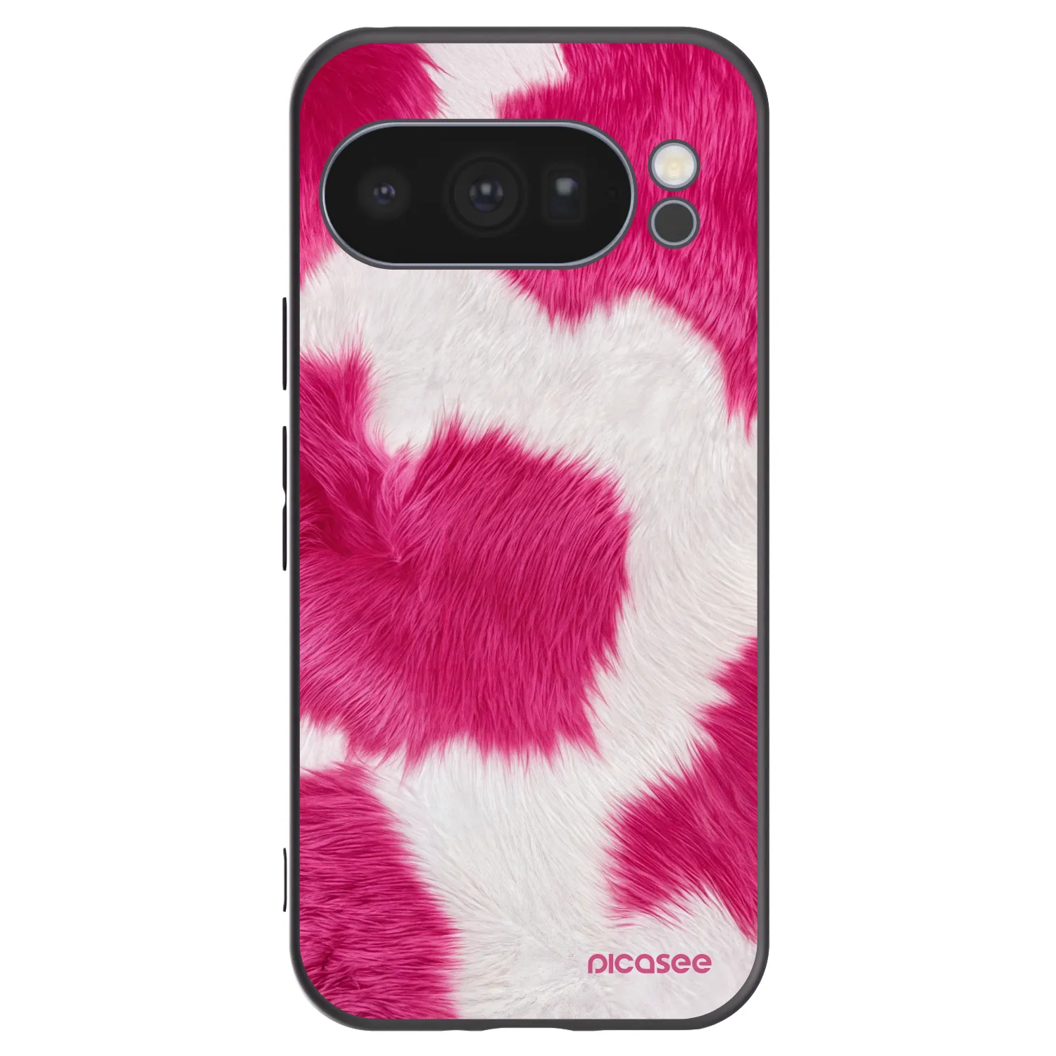 Picasee crna silikonska maskica za Google Pixel 10 Pro - Pink Moo