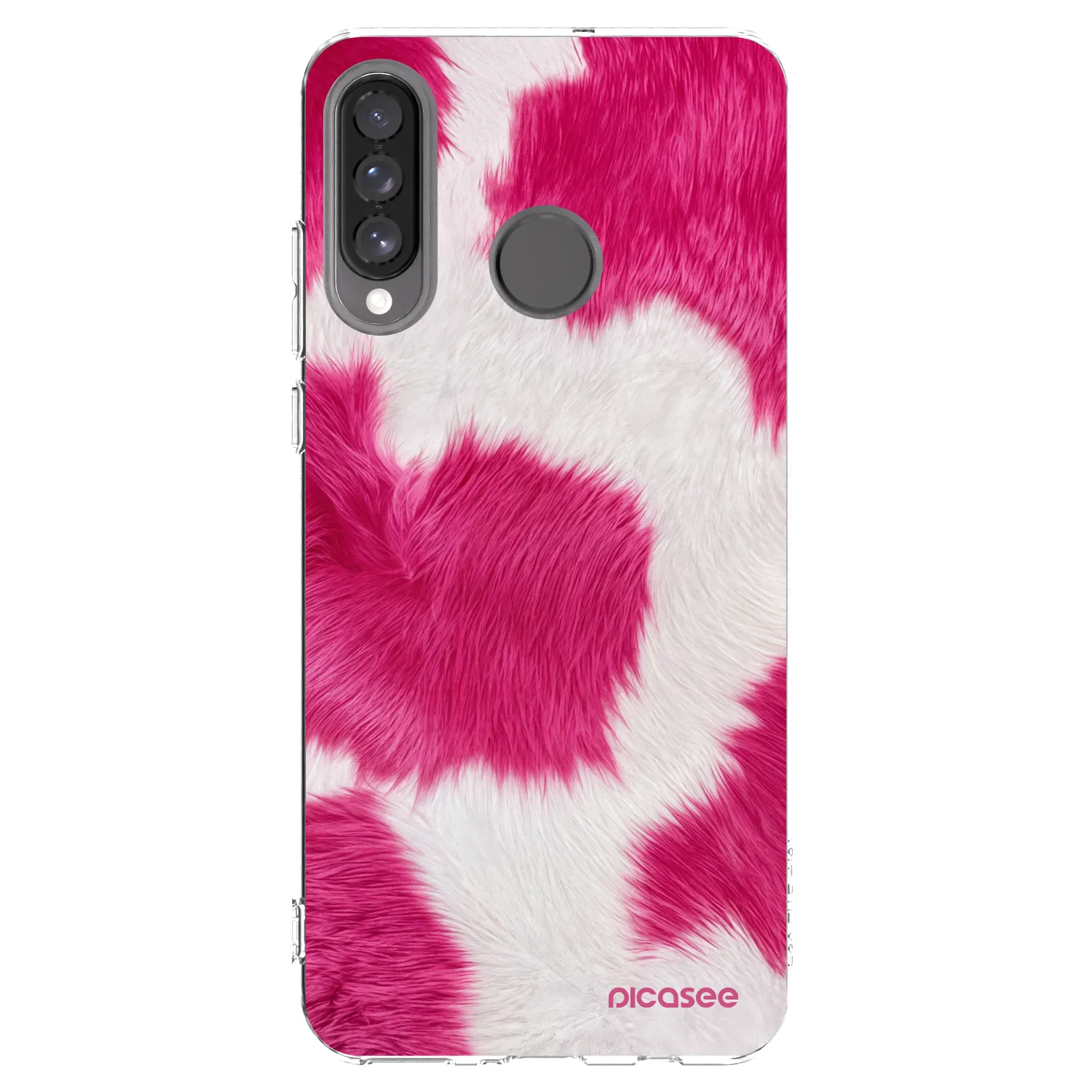 Picasee silikonska prozirna maskica za Huawei P30 Lite - Pink Moo