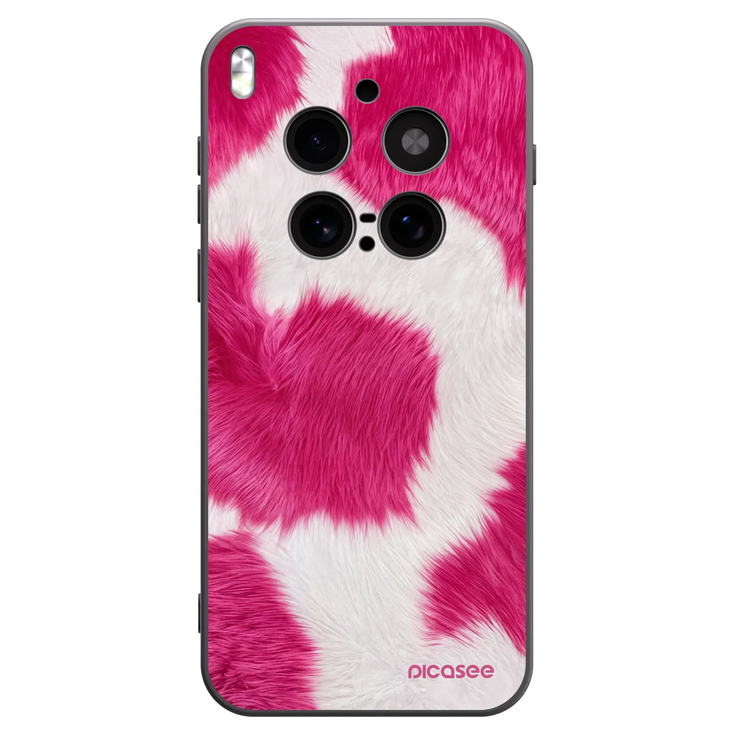 Picasee crna silikonska maskica za Vivo X300 Pro - Pink Moo