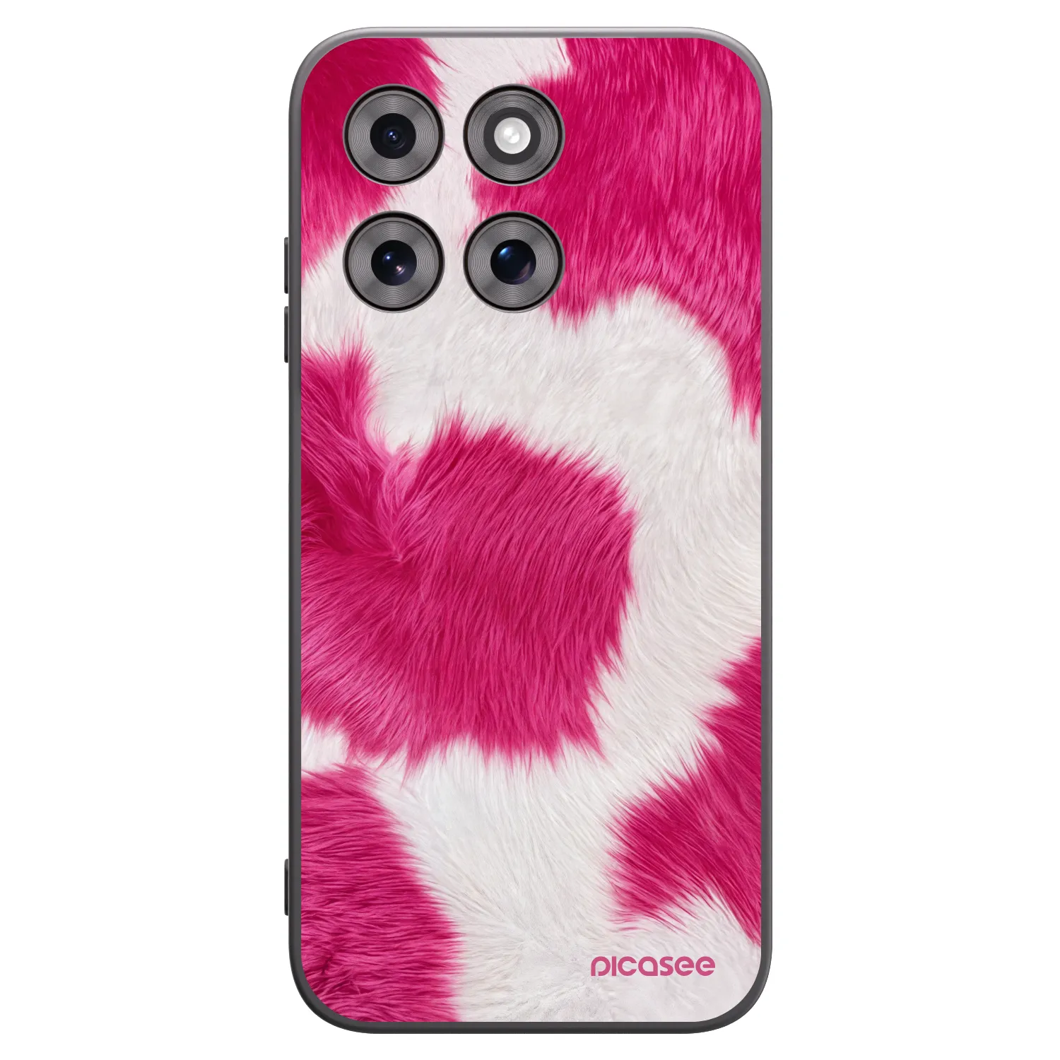 Picasee crna silikonska maskica za Motorola Moto G77 - Pink Moo
