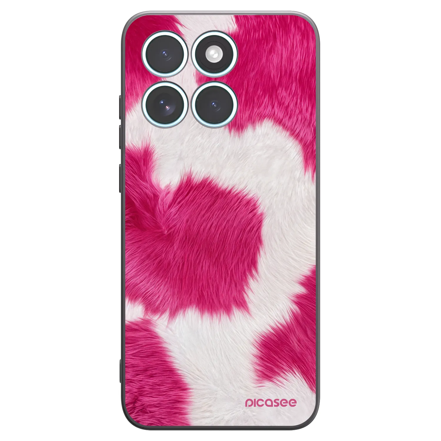 Picasee crna silikonska maskica za Motorola Edge 70 Fusion - Pink Moo