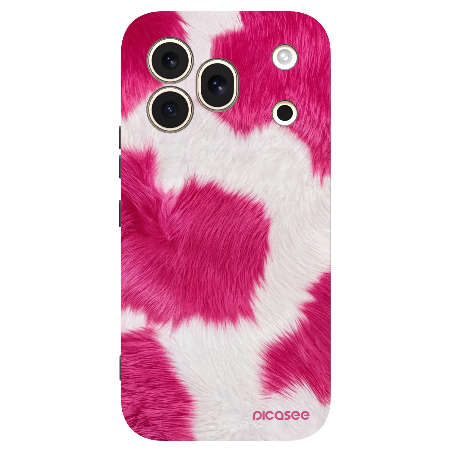 Picasee crna silikonska maskica za Honor 600 Pro - Pink Moo