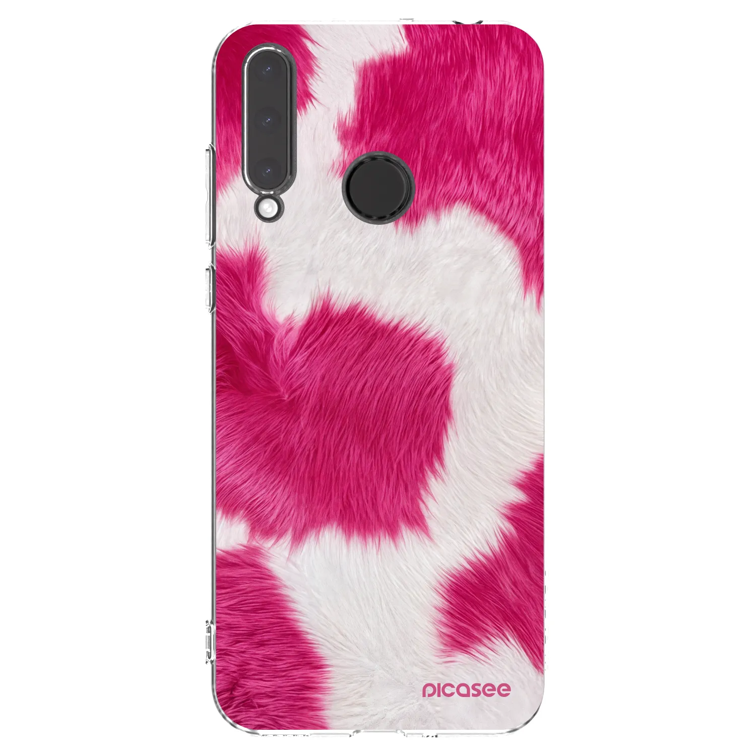 Picasee silikonska prozirna maskica za Honor 20 Lite - Pink Moo