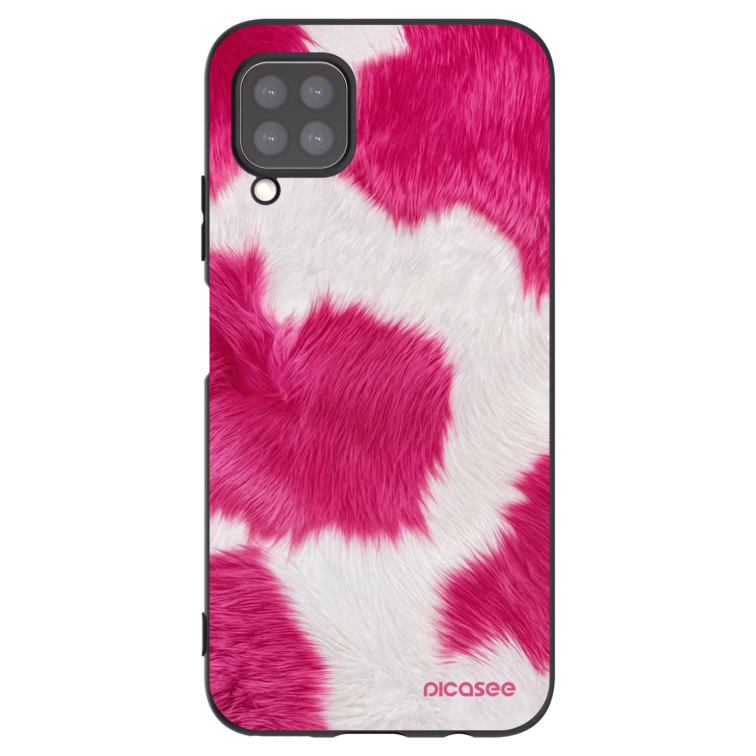 Picasee crna silikonska maskica za Huawei P40 Lite - Pink Moo