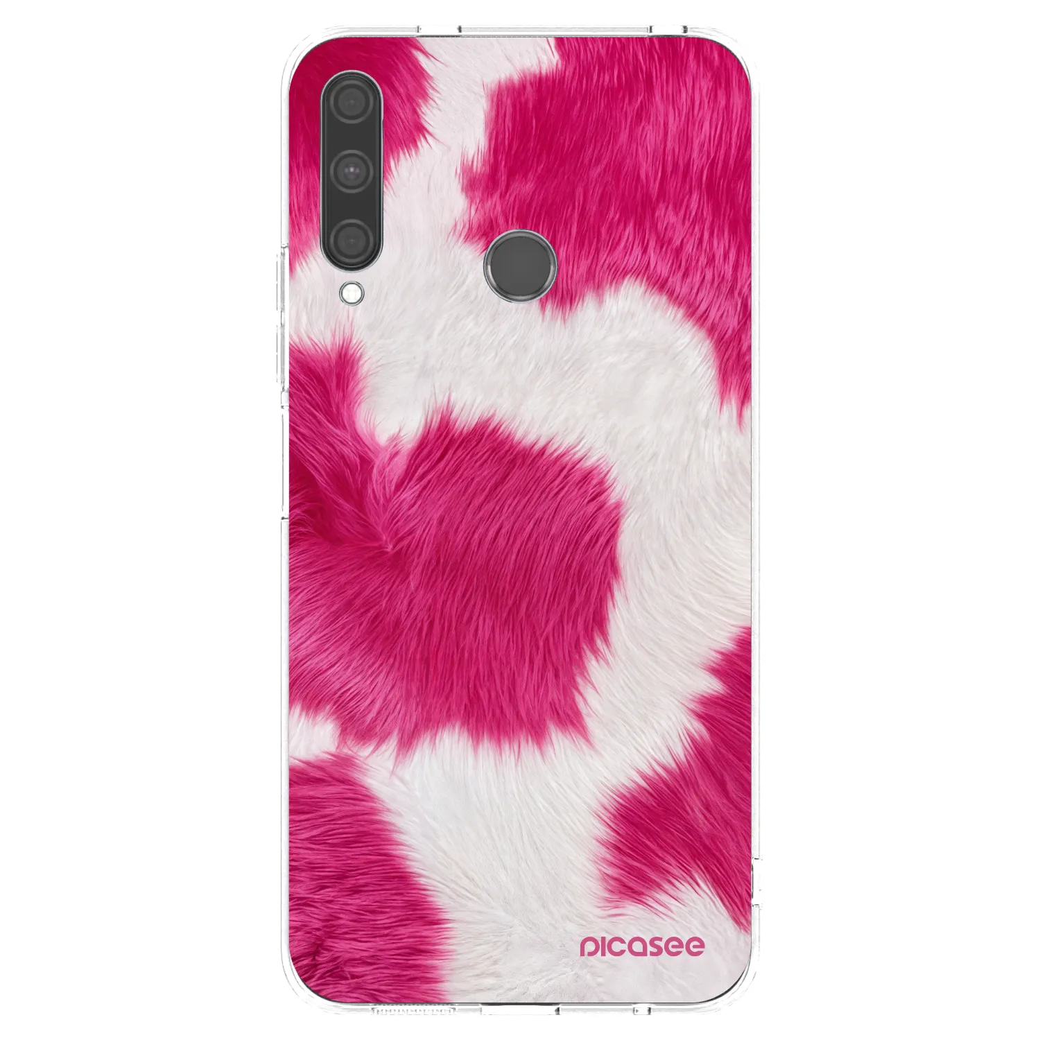 Picasee silikonska prozirna maskica za Huawei P40 Lite E - Pink Moo