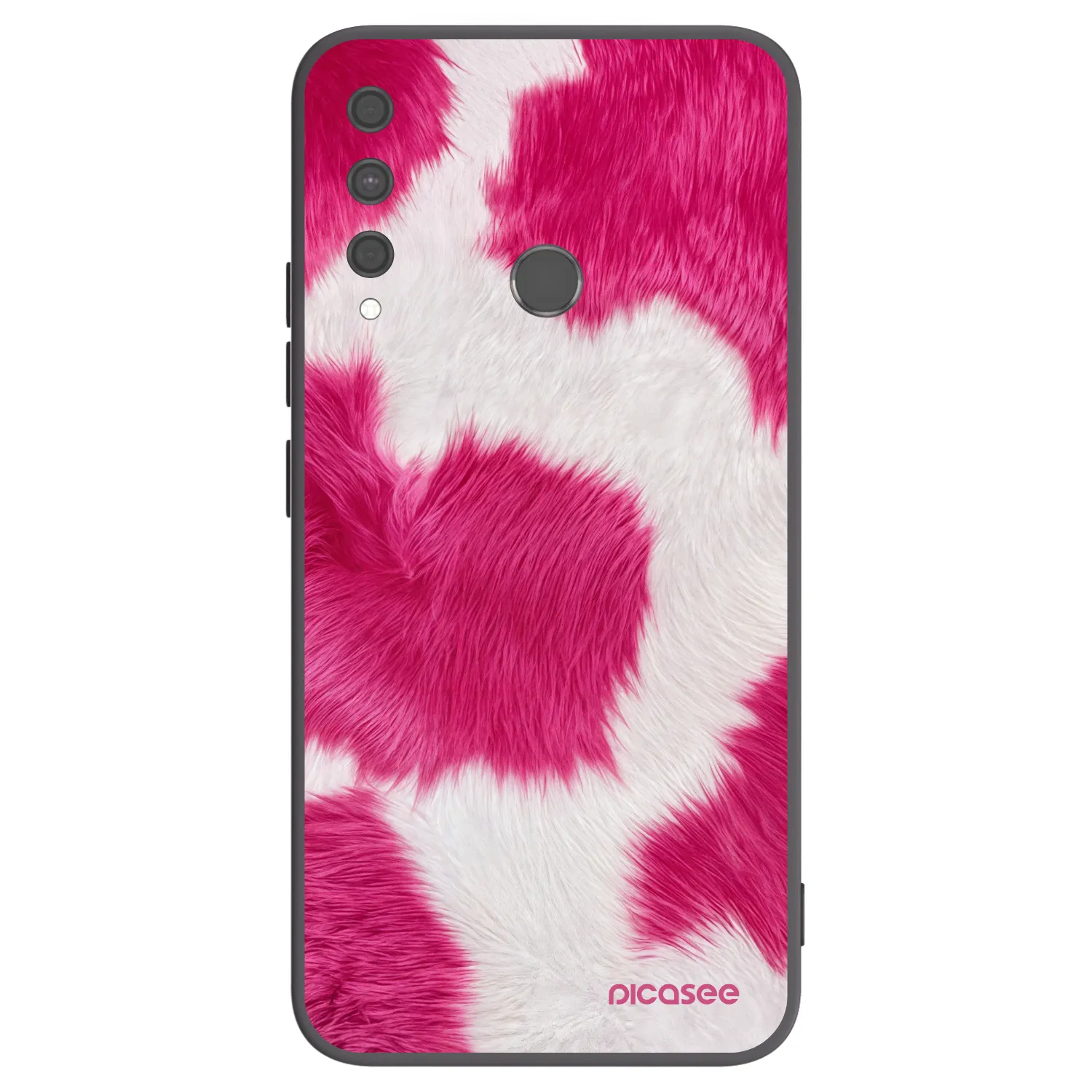 Picasee crna silikonska maskica za Huawei P40 Lite E - Pink Moo