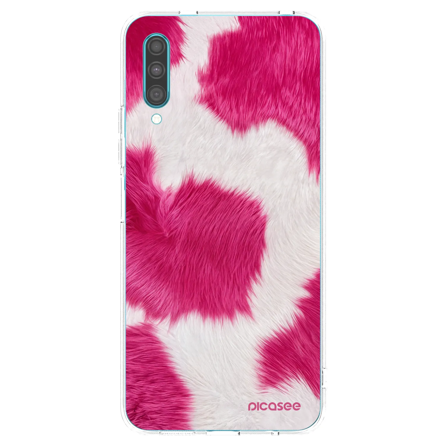 Picasee silikonska prozirna maskica za Samsung Galaxy A30s A307F - Pink Moo