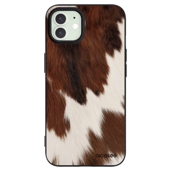 Picasee crna silikonska maskica za Apple iPhone 12 - Rustica