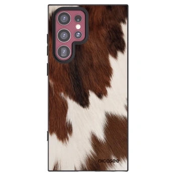 Picasee crna silikonska maskica za Samsung Galaxy S22 Ultra 5G - Rustica