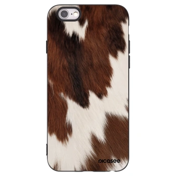 Picasee crna silikonska maskica za Apple iPhone 6/6S - Rustica