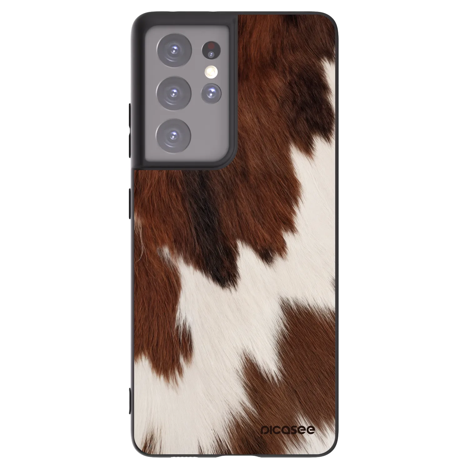 Picasee crna silikonska maskica za Samsung Galaxy S21 Ultra 5G G998B - Rustica