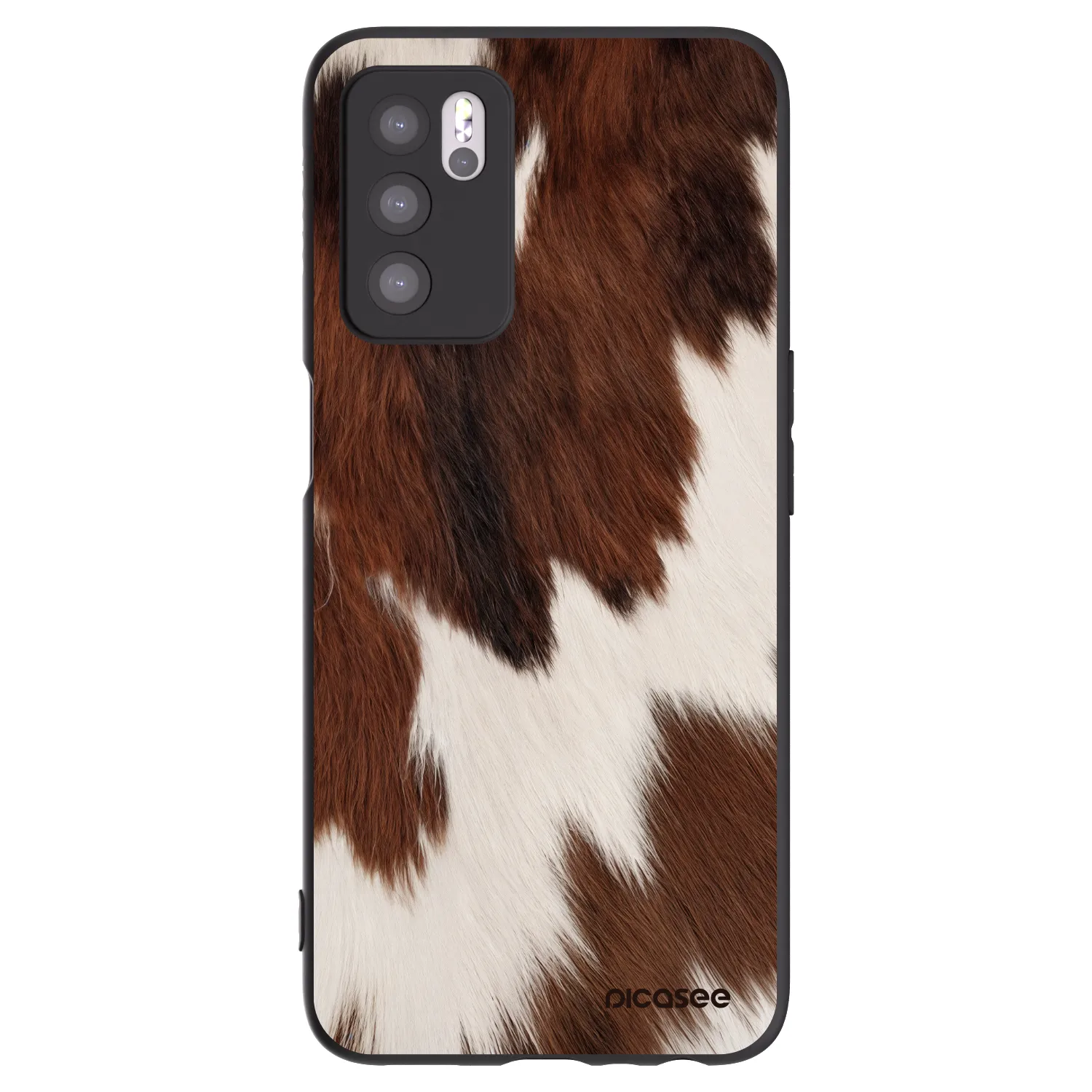 Picasee crna silikonska maskica za OPPO A16s - Rustica