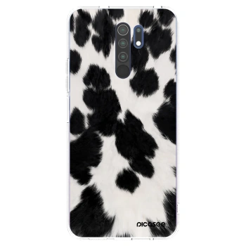 Picasee silikonska prozirna maskica za Xiaomi Redmi 9 - Black Moo