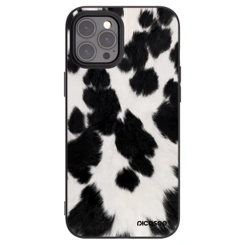 Picasee crna silikonska maskica za Apple iPhone 12 Pro Max - Black Moo
