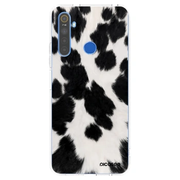 Picasee silikonska prozirna maskica za Realme 5 - Black Moo