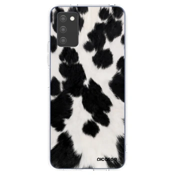 Picasee silikonska prozirna maskica za Samsung Galaxy A02s A025G - Black Moo