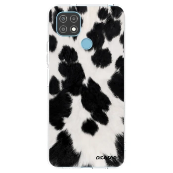 Picasee silikonska prozirna maskica za Realme C21 - Black Moo