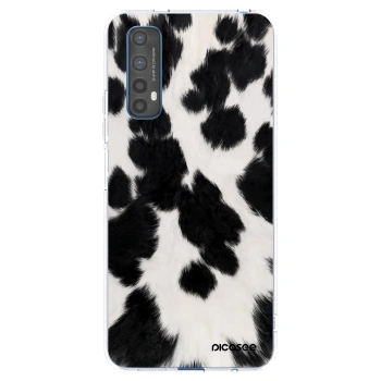 Picasee silikonska prozirna maskica za Realme 7 - Black Moo