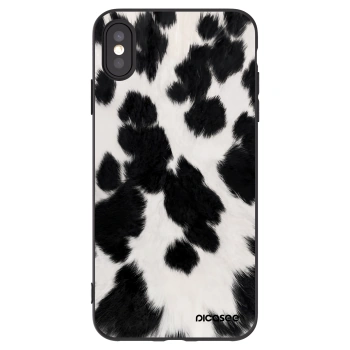 Picasee crna silikonska maskica za Apple iPhone XS Max - Black Moo