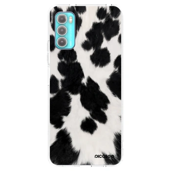 Picasee silikonska prozirna maskica za Motorola Moto G60 - Black Moo