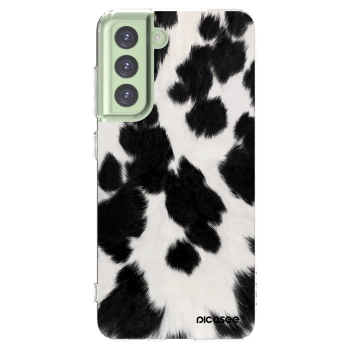 Picasee silikonska prozirna maskica za Samsung Galaxy S21 FE 5G - Black Moo