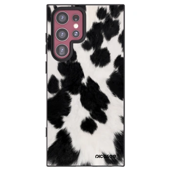 Picasee crna silikonska maskica za Samsung Galaxy S22 Ultra 5G - Black Moo