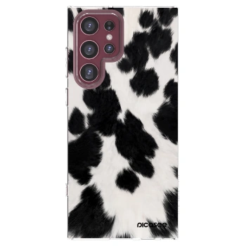 Picasee silikonska prozirna maskica za Samsung Galaxy S22 Ultra 5G - Black Moo