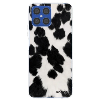Picasee silikonska prozirna maskica za Honor X8 4G - Black Moo