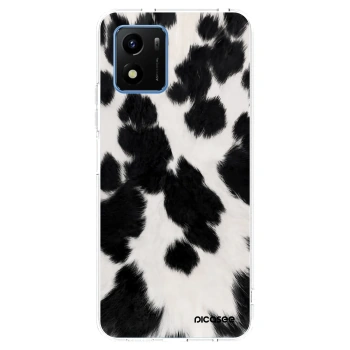 Picasee silikonska prozirna maskica za Vivo Y01 - Black Moo