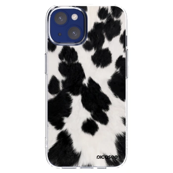 Picasee silikonska prozirna maskica za Apple iPhone 14 - Black Moo