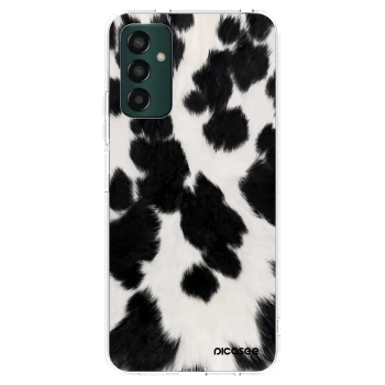 Picasee silikonska prozirna maskica za Samsung Galaxy M13 M135F - Black Moo