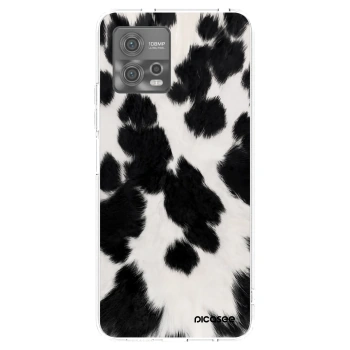 Picasee silikonska prozirna maskica za Motorola Moto G72 - Black Moo