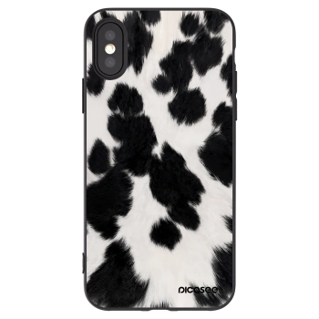 Picasee crna silikonska maskica za Apple iPhone X/XS - Black Moo