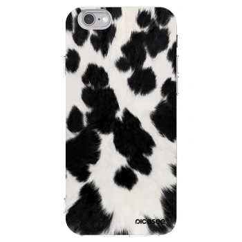 Picasee silikonska prozirna maskica za Apple iPhone 6/6S - Black Moo