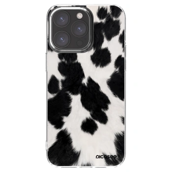 Picasee silikonska prozirna maskica za Apple iPhone 15 Pro Max - Black Moo